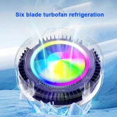 PMR SL-25 Cep Telefonu Soğutucu | RGB Işıklı, Kıskaçlı & Manyetik, Sessiz Güçlü Fan - 2