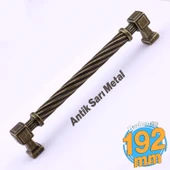 Burma Antik Sarı Eskitme Metal Kulp 192 mm Mobilya Çekmece Mutfak Dolabı Dolap Modern Kapak Kulpları - 1