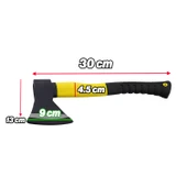 Fiber Saplı Balta 600 GR 1 Adet Keskin Sağlam Kamp Baltası Odun Ağaç Kesme Kesim Ayırma - 2