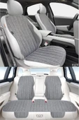 Bod Tesla Model Y Keten Oto Koltuk Koruyucu Kılıf Cepli 2020-Sonrası Gri - 3