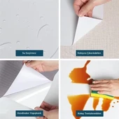 Mermer Desenli Masa Tezgah Mutfak Su Geçirmez Yapışkanlı Folyo Sticker Sarı 5x0,6m thumbnail 5