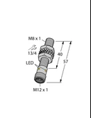 Turck 4602060 BI2-EG08-AP6X-H1341 Endüktif Sensör Artırılmış Anahtarlama Mesafesi İle - 1