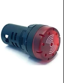 Tork AD16SM-24K 24V AC/DC 22mm Kırmızı Ledli Buzzer - 1