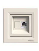 Schneider EPH4300123-02 Asfora Krem 1*Rj45 Konnektörsüz - 1