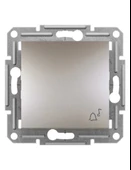 Schneider EPH0800169 Asfora Zil İşaretli Liht Butonu Bronz (Çerçevesiz) - 1