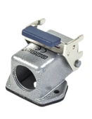 Emas EBM05PE56 Metal 5 Kontak Eğik Tip Priz 10A Alttan ve Yandan Girişli 1 Metal Mandallı - 1