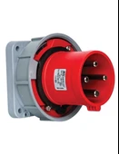 Mete Enerji 406231 4X63A IP67 Makine Fişi -Düz- 380-415 V - 1