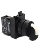 Emas CP101S30 CP Serisi Plastik 2NO (II-0-I) 60° Seçici Kalıcı 22 mm Buton - 1
