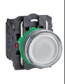 Schneider XB5AW3165 22 mm ışıklı Beyaz Buton 1 Na 1 Nk 220 v - 1