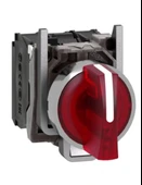 Schneider XB4BK134M5 22 mm Kırmızı 2-0-1 Mandal Buton 230 V - 1