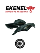 Honda Spacy 110 Sele Altı Yan Kapak Füme Takım OEM - 1