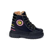 Kız Çocuk Siyah İçi Kürklü Termo Taban Suya Soğuğa Dayanıklı Günlük Rahat Bot thumbnail 3