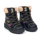 Kız Çocuk Siyah İçi Kürklü Termo Taban Suya Soğuğa Dayanıklı Günlük Rahat Bot thumbnail 1