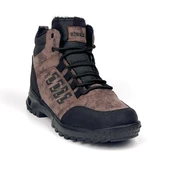 Erkek Kahverengi Fermuarlı Bağcıklı Outdoor Suya Soğuğa Dayanıklı Rahat İçi Kürklü Trekking Kışlık Bot - 1