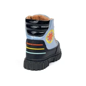 Kız Çocuk Mavi Siyah İçi Kürklü Termo Taban Suya Soğuğa Dayanıklı Günlük Rahat Bot - 4