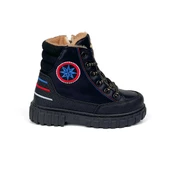 Erkek Çocuk Siyah Sax İçi Kürklü Termo Taban Suya Soğuğa Dayanıklı Günlük Rahat Bot - 3