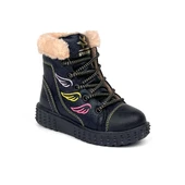 Kız Çocuk Siyah İçi Kürklü Termo Taban Suya Soğuğa Dayanıklı Günlük Rahat Bot thumbnail 2