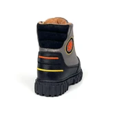 Erkek Çocuk Platin Siyah İçi Kürklü Termo Taban Suya Soğuğa Dayanıklı Günlük Rahat Bot - 4