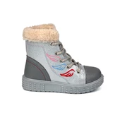 Kız Çocuk Gümüş İçi Kürklü Termo Taban Suya Soğuğa Dayanıklı Günlük Rahat Bot - 3