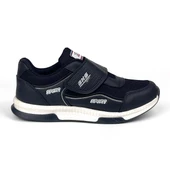 Kadın Siyah Beyaz Bağcıksız Cırtlı Hafif Rahat Günlük Sneaker Spor Ayakkabı - 4