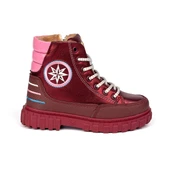 Kız Çocuk Bordo İçi Kürklü Termo Taban Suya Soğuğa Dayanıklı Günlük Rahat Bot thumbnail 2