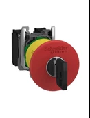 Schneider XB5AS9442 22 mm Kilitli Acil Stop Butonu, 1Nk Anahtarlı - 1