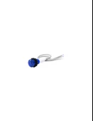 Emas S100LM1 S Serisi Plastik LED'li 12V AC/DC Mavi 10 mm Sinyal - 1