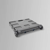 Nurgaz Katlanır Tekerlekli Kamp Kasası Siyah NGC139 - 4