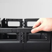 Nurgaz Katlanır Tekerlekli Kamp Kasası Siyah NGC139 - 2