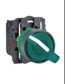 Schneider XB5AK123M5 Yeşil Komple Işıklı Mandal Buton 22 mm 2 Konumlu Sabit 1Na 1Nk 230V - 1
