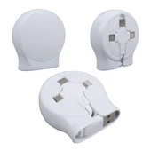 Ayt Powermaster PM-27143 1 Metre Makaralı 3In1 Şarj Kablosu Lightning Type-c Micro Usb İphone Şarj Data Kablo - 2