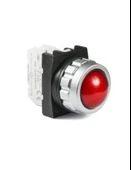Emas H0K0XK H Serisi Plastik LED'li 100-230V AC Kırmızı 30 mm Sinyal - 1