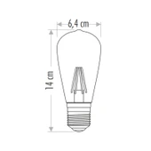 Cata CT-4353 Edison LED Ampul 8W E27 Duy Günışığı 3200K Rustik Filament - 4