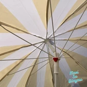 Plaj Deniz Balkon Şemsiyesi | Sentetik Kumaşlı Şemsiye | Bidon Dahil | Eğilebilir | 2 Metre Şemsiye - 4