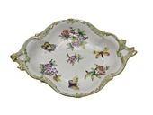 Herend 7515 Kraliçe Victoria VBO El Boyama Porselen Dekoratif Tabak - 1