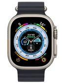 Apple Watch Ultra GPS + Cellular 49mm Titanyum Kasa ve Gece Yarısı-Ocean Kordon Akıllı Saat - 1