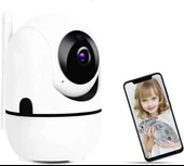 Wifi Bebek İzleme Kamerası Ses Kayıtlı Mikrofonlu Hoparlör Canlı Bebek Kedi Köpek Monitör Kamerası - 2