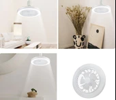 CATA CT-1153 Poyraz Fanlı 42 Watt LED Ampul lamba beyaz ışık vantilatör aydınlatma E27 3 renk dim edilebilir - 2