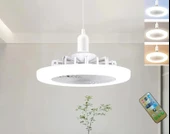 CATA CT-1153 Poyraz Fanlı 42 Watt LED Ampul lamba beyaz ışık vantilatör aydınlatma E27 3 renk dim edilebilir - 1