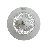 CATA CT-1153 Poyraz Fanlı 42 Watt LED Ampul lamba beyaz ışık vantilatör aydınlatma E27 3 renk dim edilebilir - 7