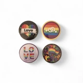 LGBT Rozet Set 1 - 4'lü LGBT Rozet - 1