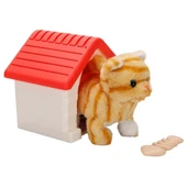 Sesli ve Hareketli Kulübeli Sevimli Peluş Kedi - 2