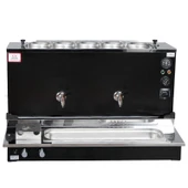Anka Pro Plus Otomatik Çay Kazanı, 5 Demlikli, 50 Litre, Siyah, Tüp + Elektrik - 1