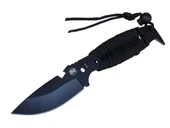 Gear Assault 0238bk Kamp Bıçağı 22,5 Cm - Siyah, Metal Ampamp İpli Sap - 1