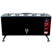 Anka Pro Elektrikli Full Otomatik Çay Kazanı 4 Demlikli 40 Litre Siyah - 1