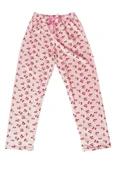 Beli Lastikli Mevsimlik Viskon Penye Pantolon Pembe - 1