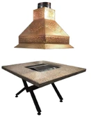 Anka Masa Tipi Bakır Pro Ocakbaşı130x130 cm - 1