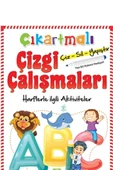Harflerle İlgili Aktiviteler Çıkartmalı Çizgi Çalışmaları - 1