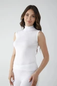 Vivaldi Kadın Beyaz Sıfır Kol Balıkçı Body 350 - 4