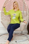 Bayan Uzun Kollu Pijama Takımı Model no 7573 - 2